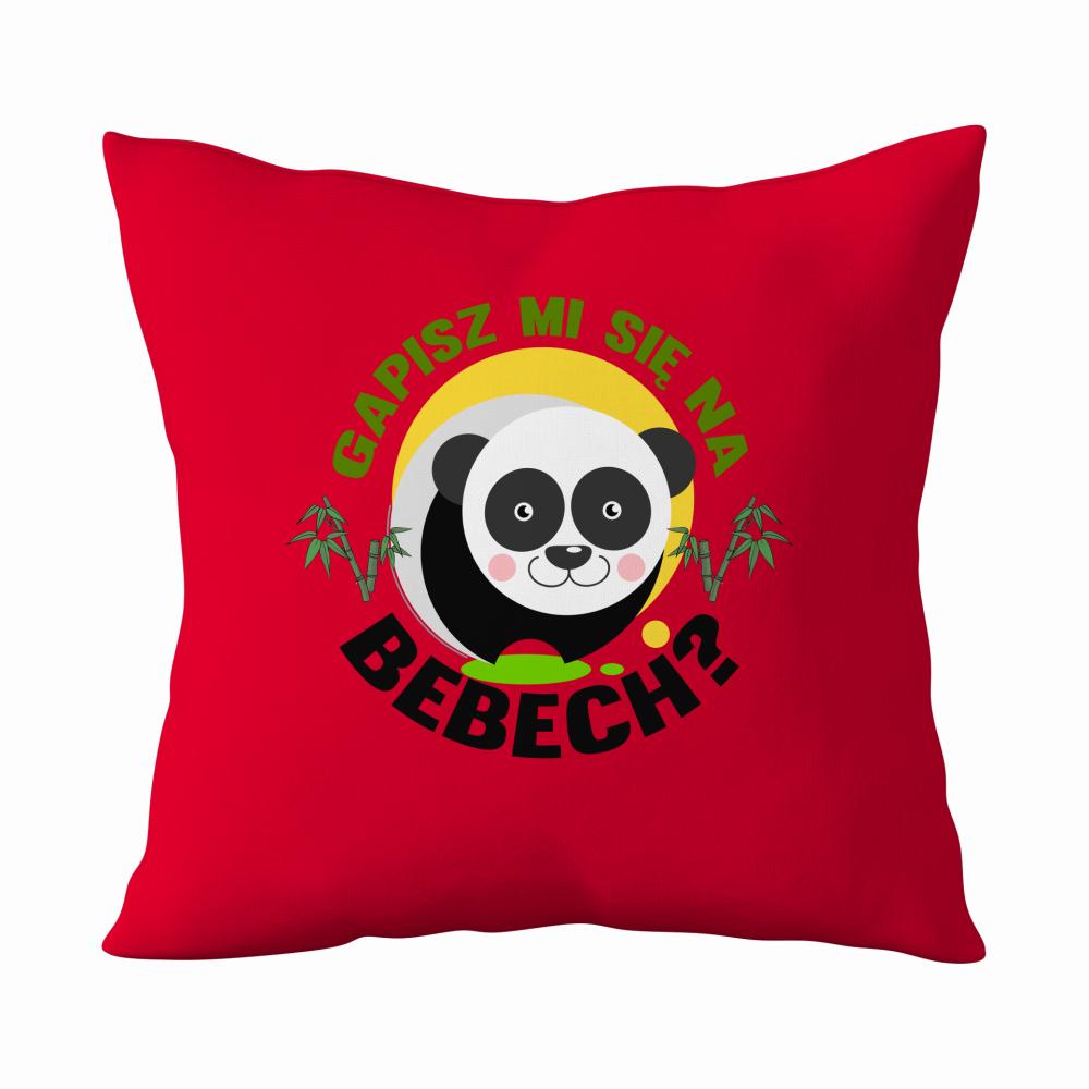 Gapisz mi się na Bebech poduszka kolor czerwony
