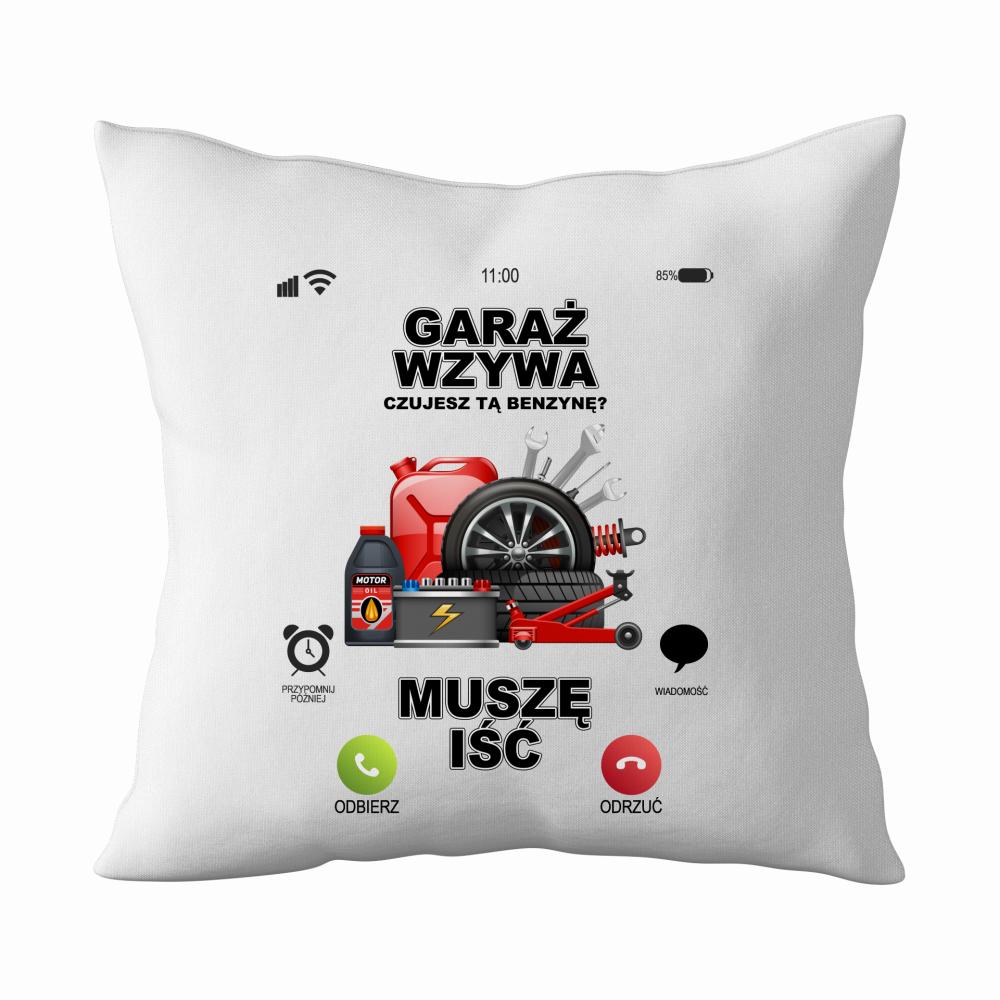 Garaż Wzywa Muszę Iść poduszka