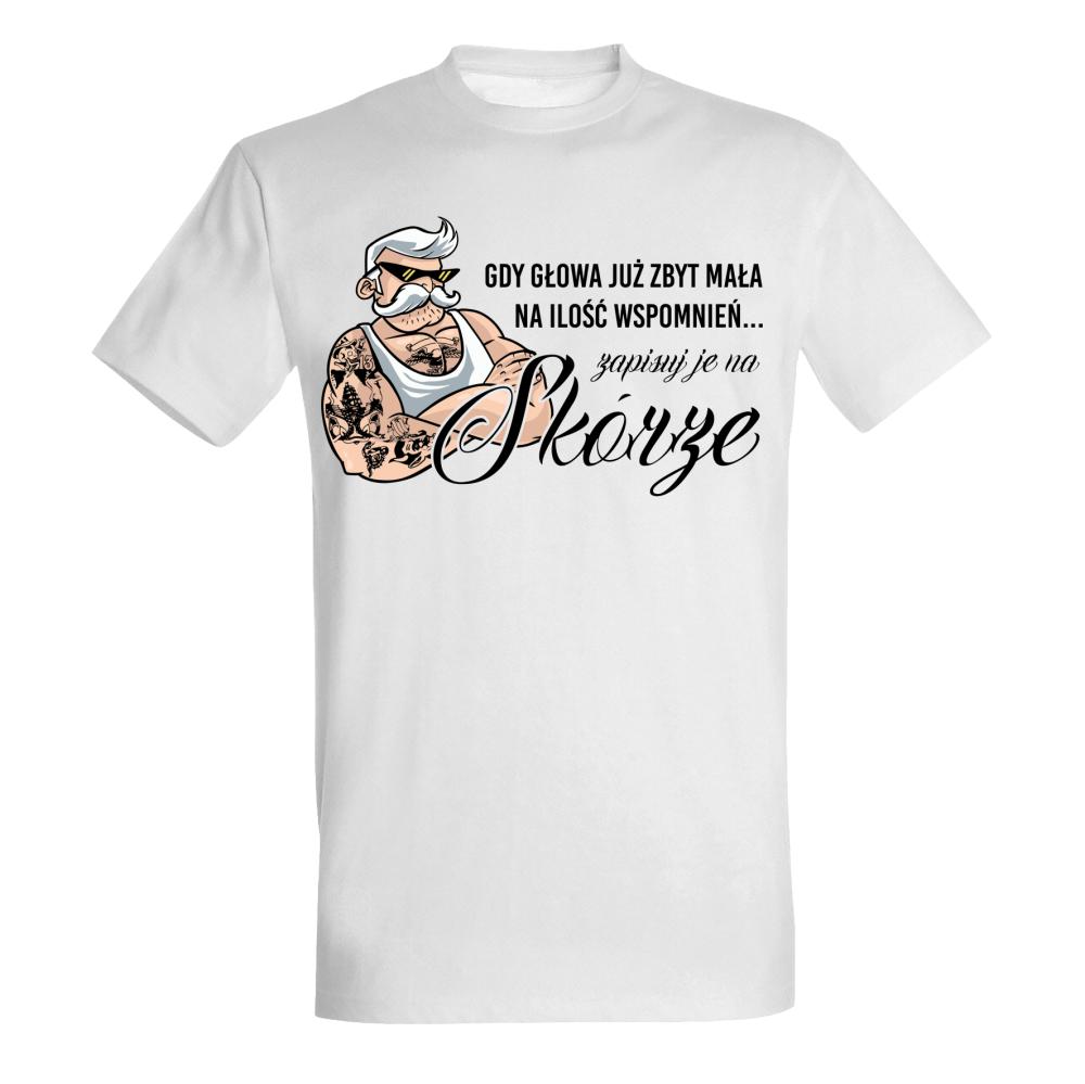 Gdy głowa już zbyt mała na ilość wspomnień koszulka męska