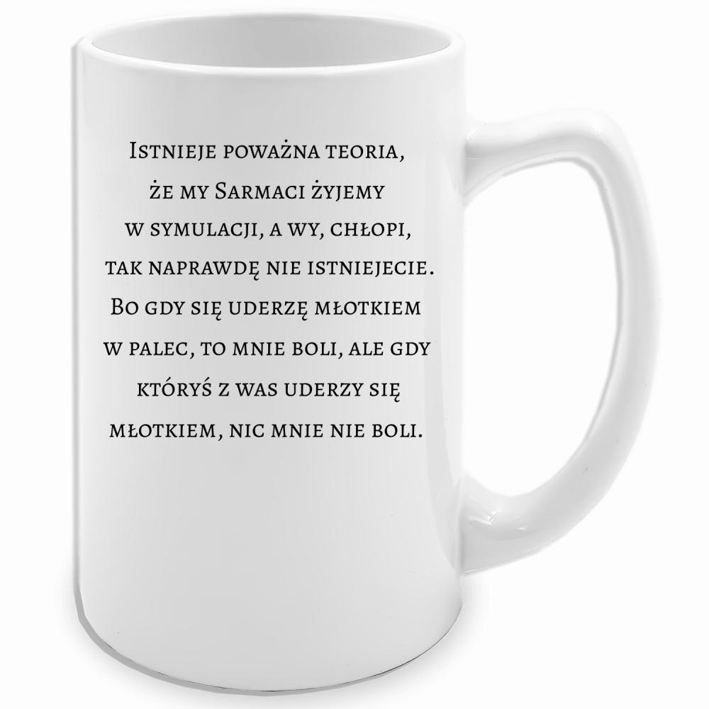 Gdy uderzę się młotkiem w palec, to mnie boli kubek biały 413 ml kolor zielony 2