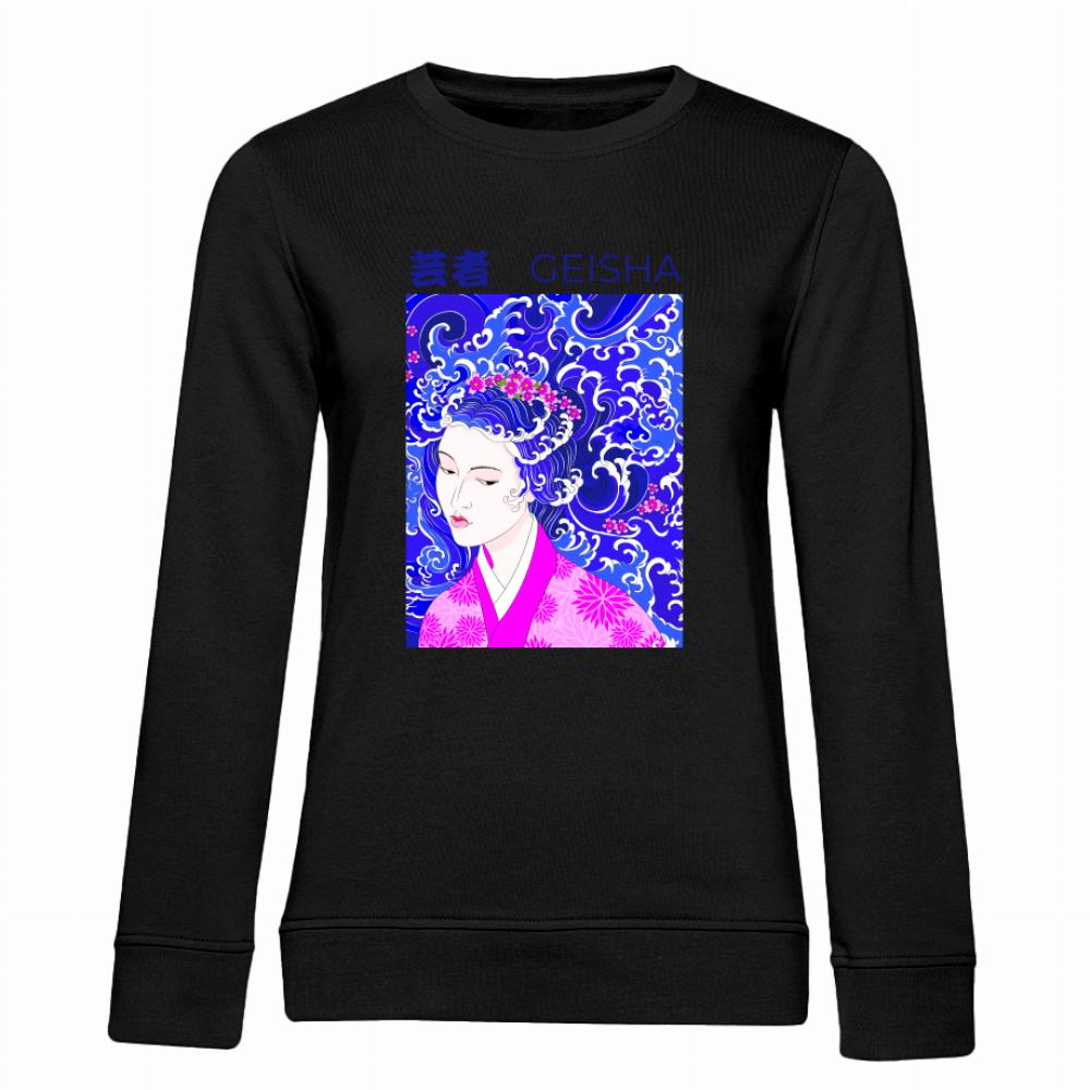 Geisha bluza damska bez kaptura kolor czerwony latte