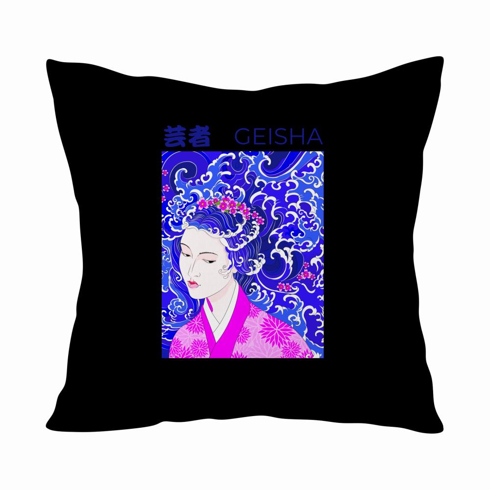 Geisha poduszka kolor red