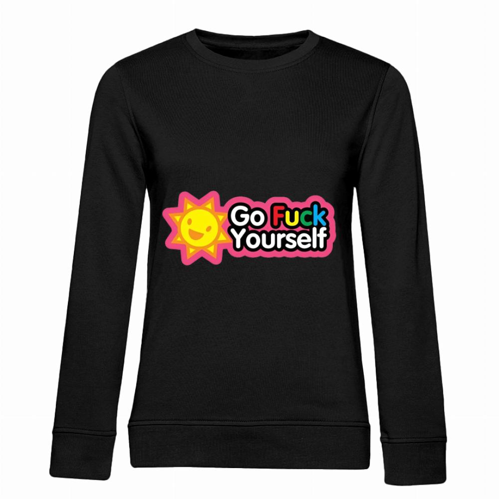 Go Fuck Yourself bluza damska bez kaptura kolor zielony