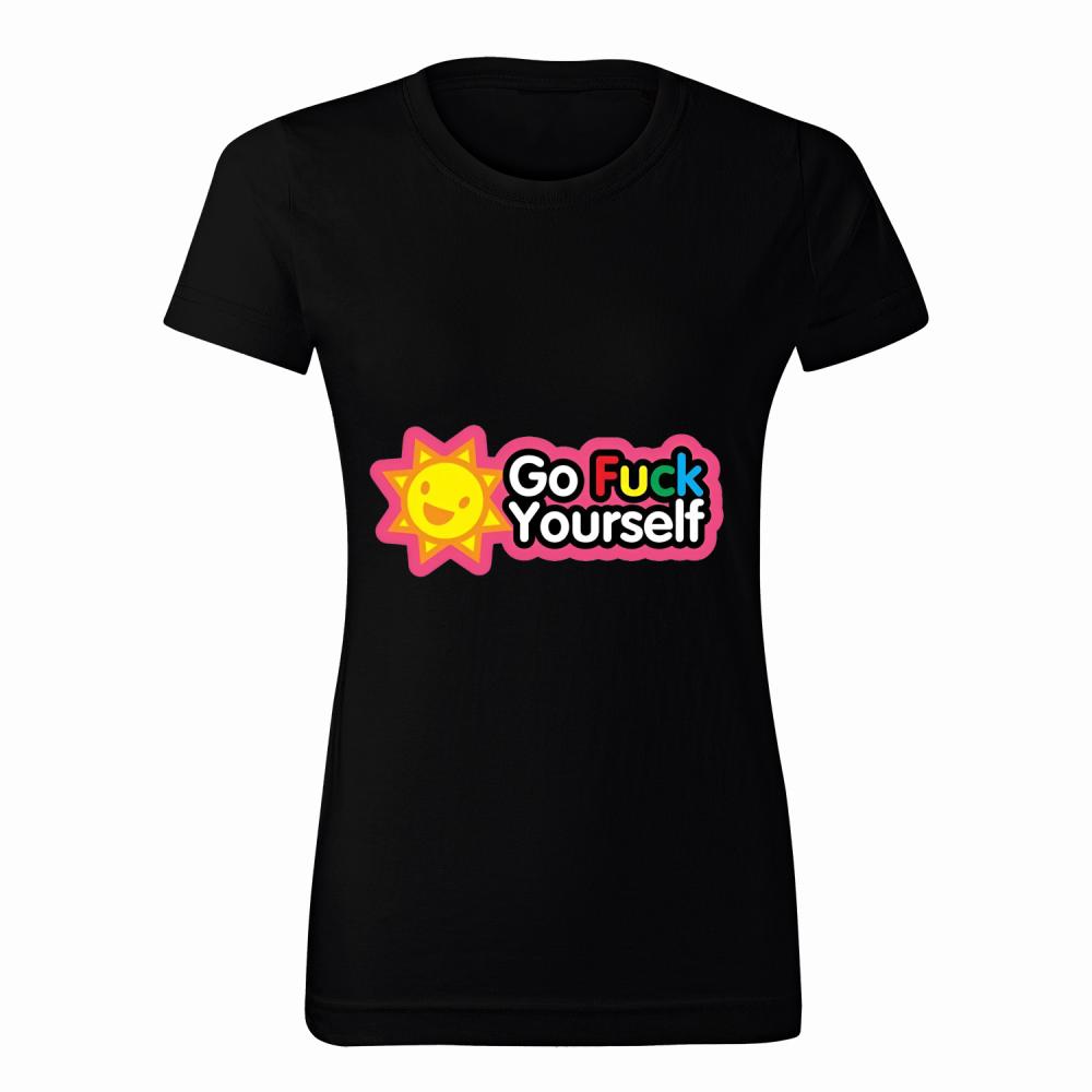 Go Fuck Yourself koszulka damska kolor różowy