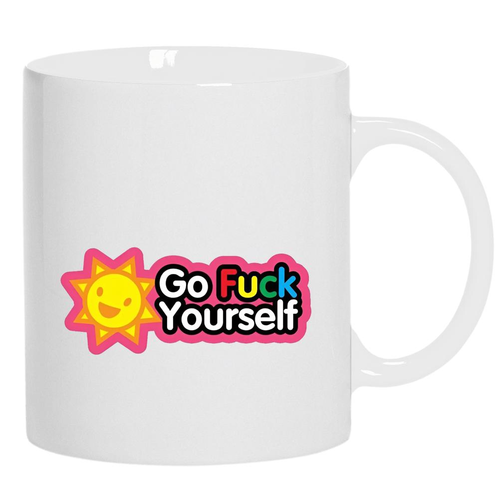 Go Fuck Yourself kubek ucho kolor kolor biały
