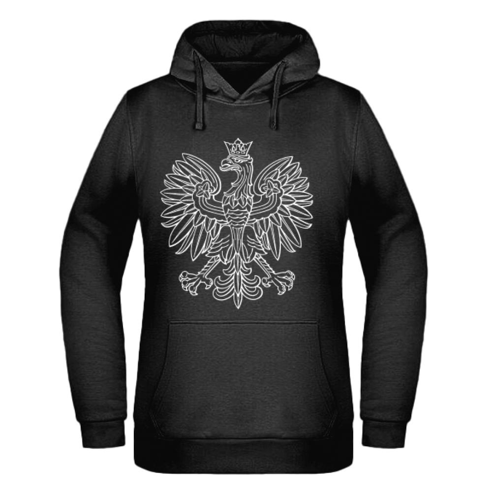 Godło Polski Orzeł 2 bluza damska z kapturem