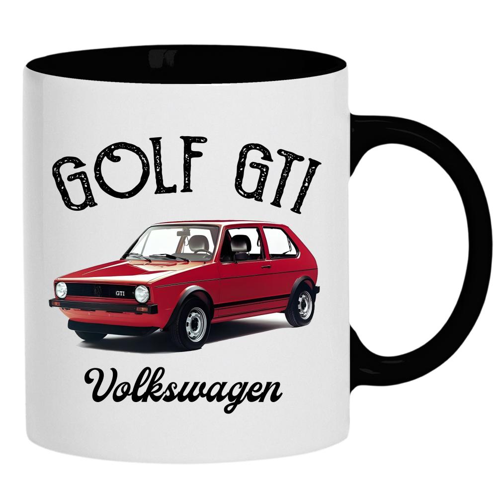 Golf GTI Volkswagen kubek ucho kolor kolor czarnyy