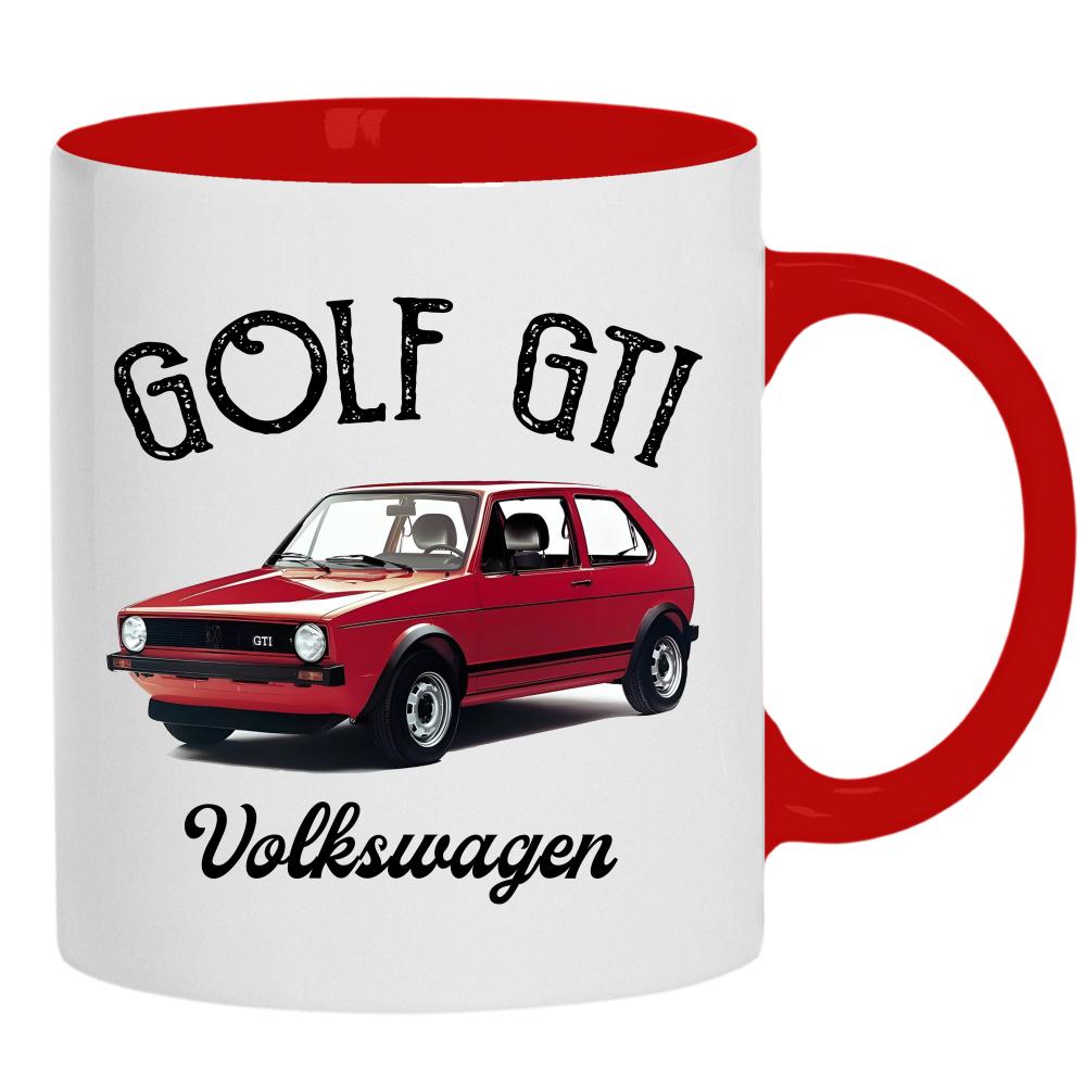 Golf GTI Volkswagen kubek ucho kolor kolor czerwony