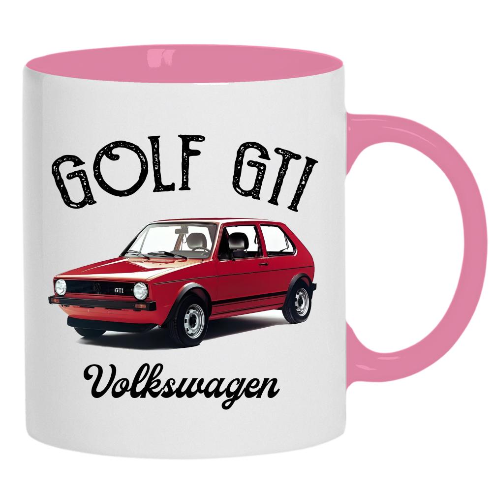 Golf GTI Volkswagen kubek ucho kolor kolor różowy