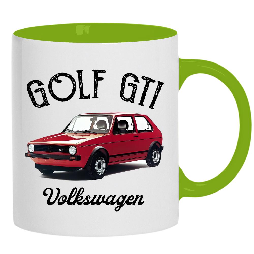 Golf GTI Volkswagen kubek ucho kolor kolor zielony