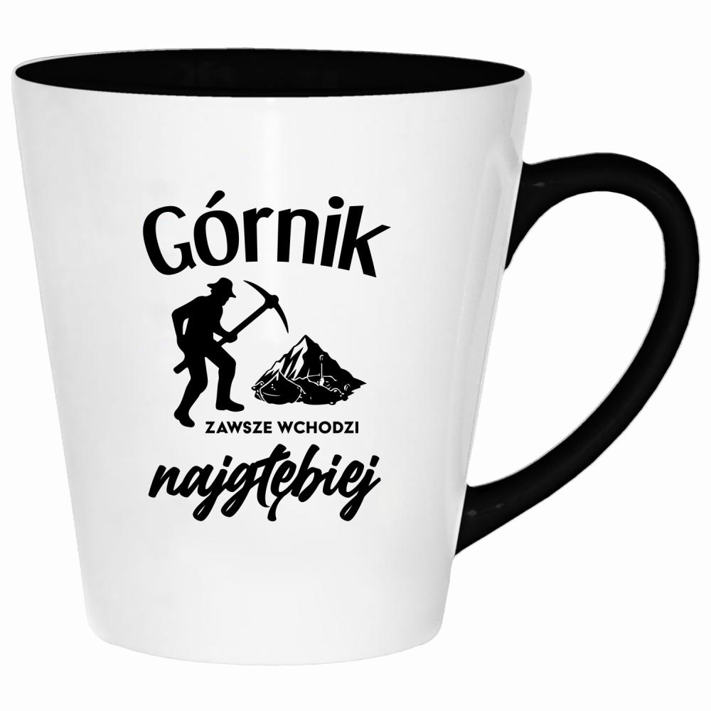 Górnik zawsze wchodzi najgłębiej 2 kubek latte