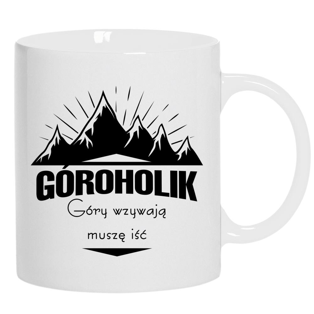Góroholik – Góry wzywają, muszę iść kubek ucho kolor kolor biały