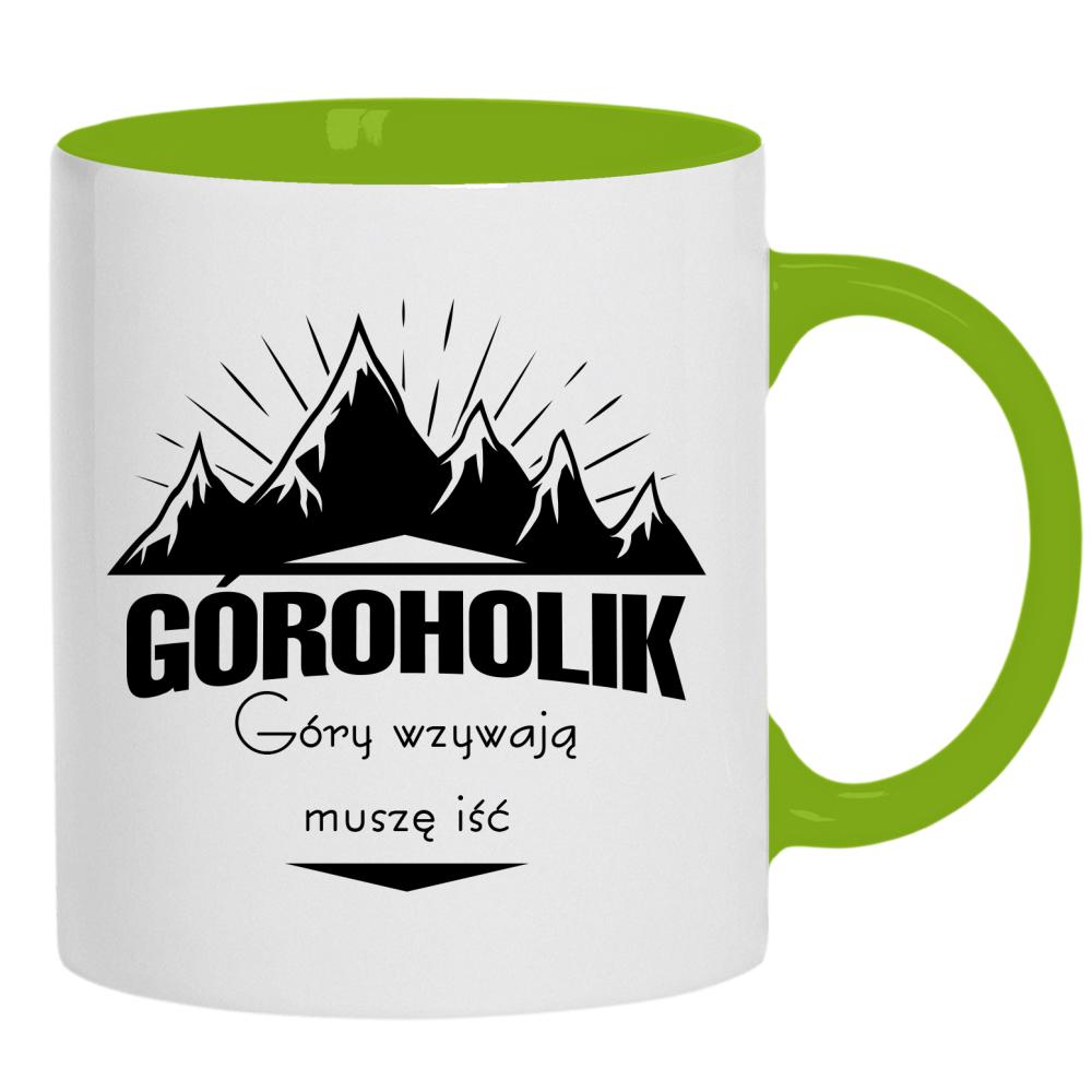 Góroholik – Góry wzywają, muszę iść kubek ucho kolor kolor zielony