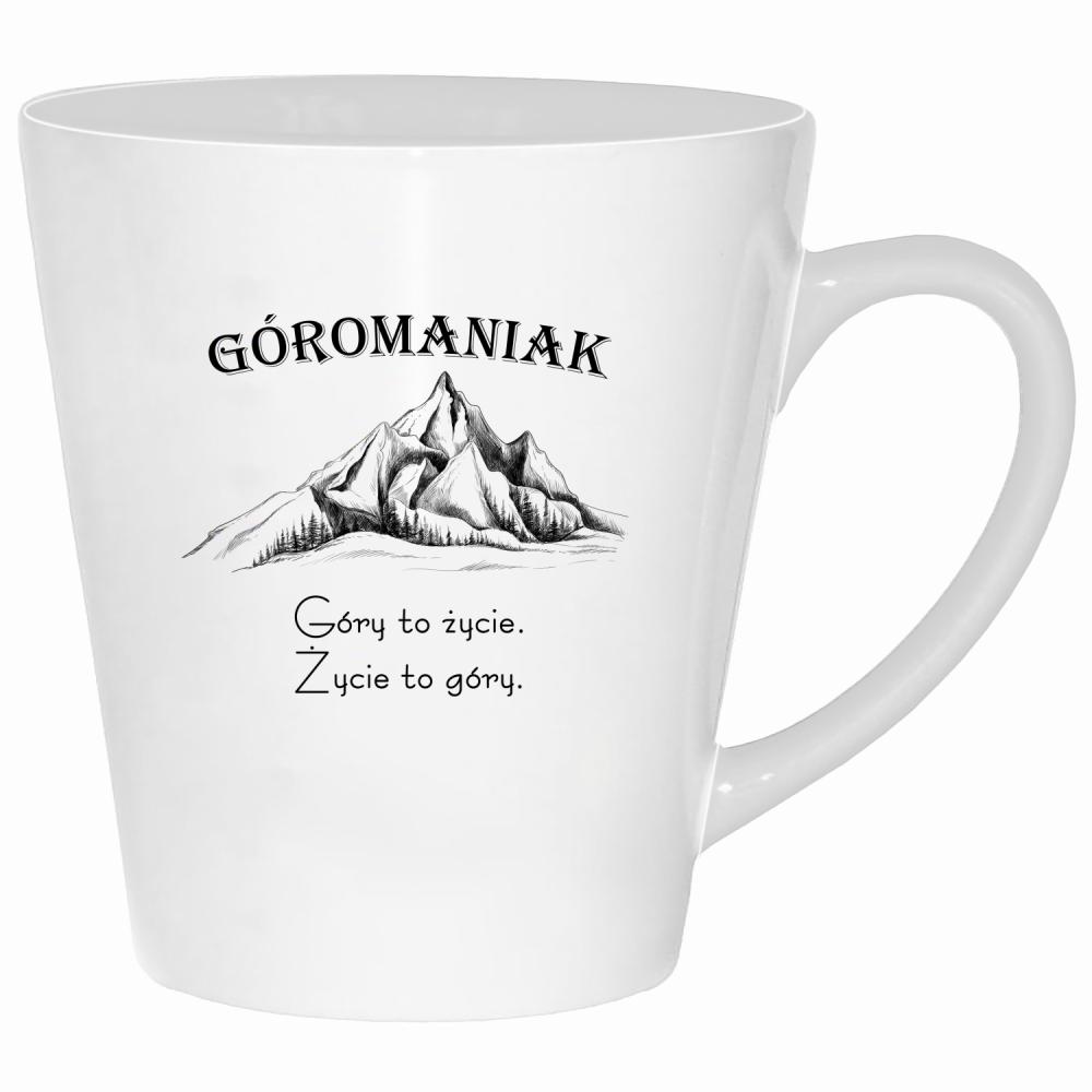 Góromaniak – Góry to życie, życie to góry kubek latte