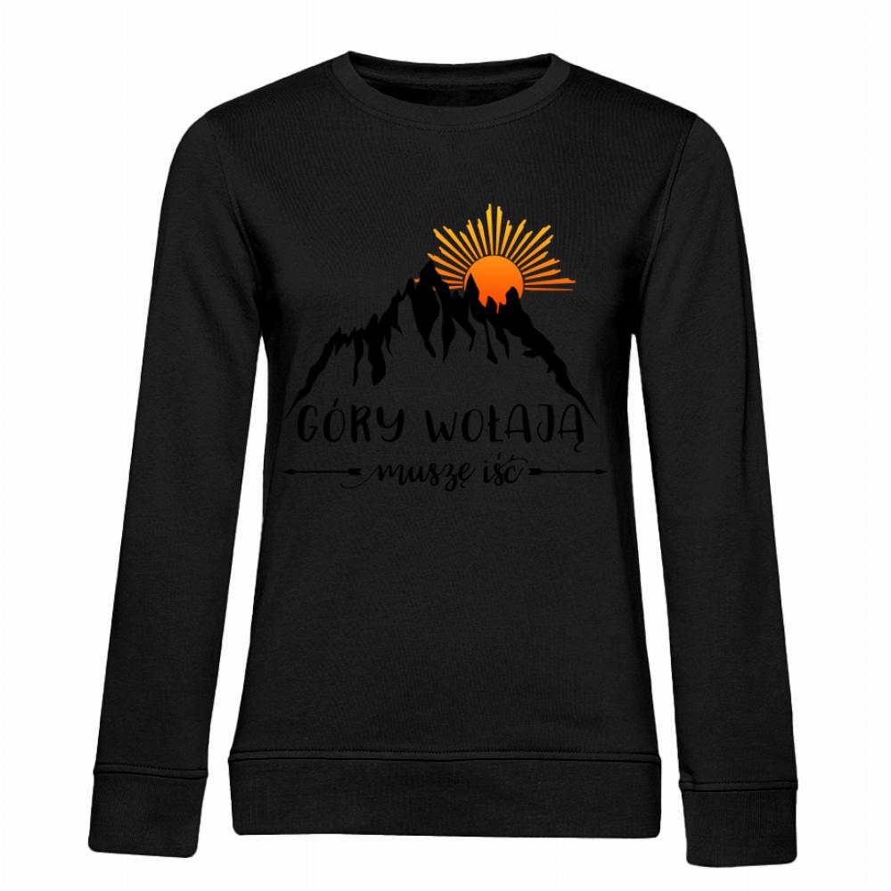 GÓRY WOŁAJĄ MUSZE IŚĆ bluza damska bez kaptura kolor beżowy