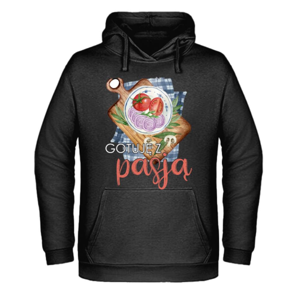 Gotuję z pasją bluza męska z kapturem