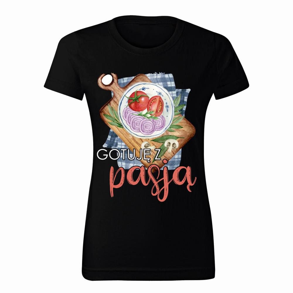 Gotuję z pasją koszulka damska