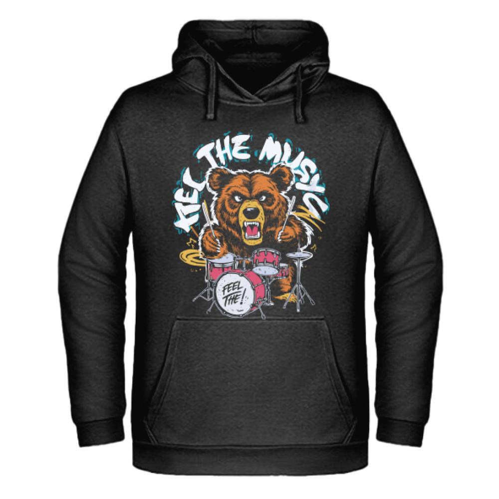 GRAFFITI BEAR 2 bluza męska z kapturem