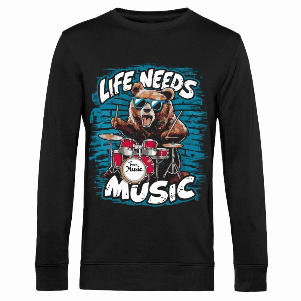 GRAFFITI BEAR bluza męska bez kaptura