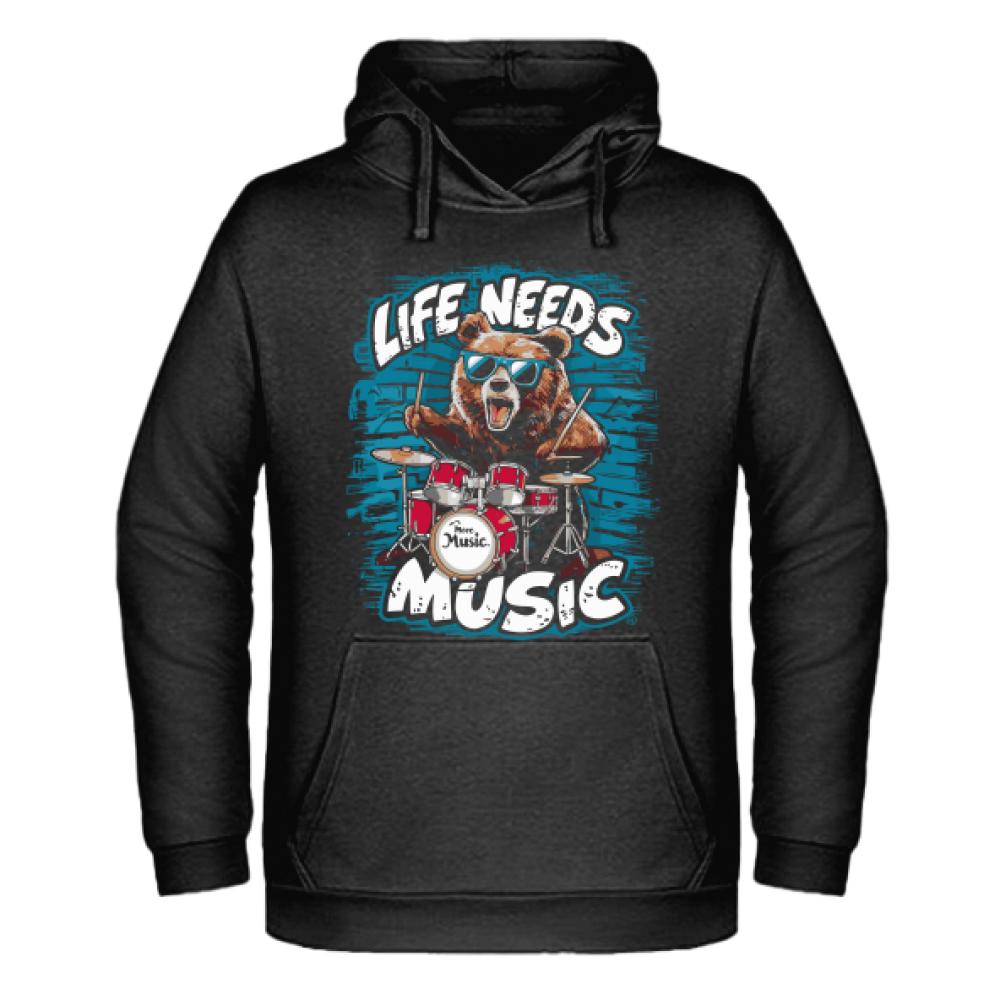 GRAFFITI BEAR bluza męska z kapturem