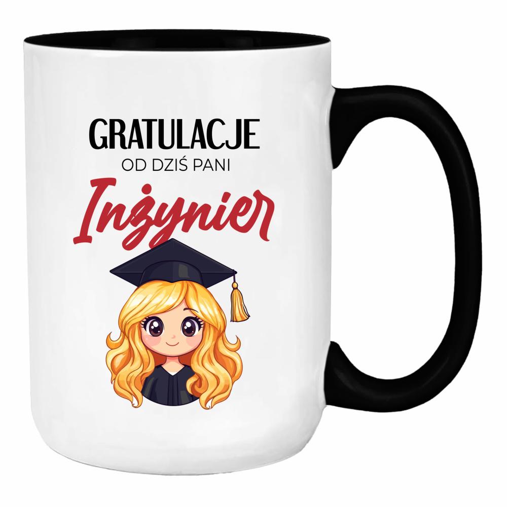 Gratulacje! Od dziś Pani Inżynier duży kubek ucho kolor