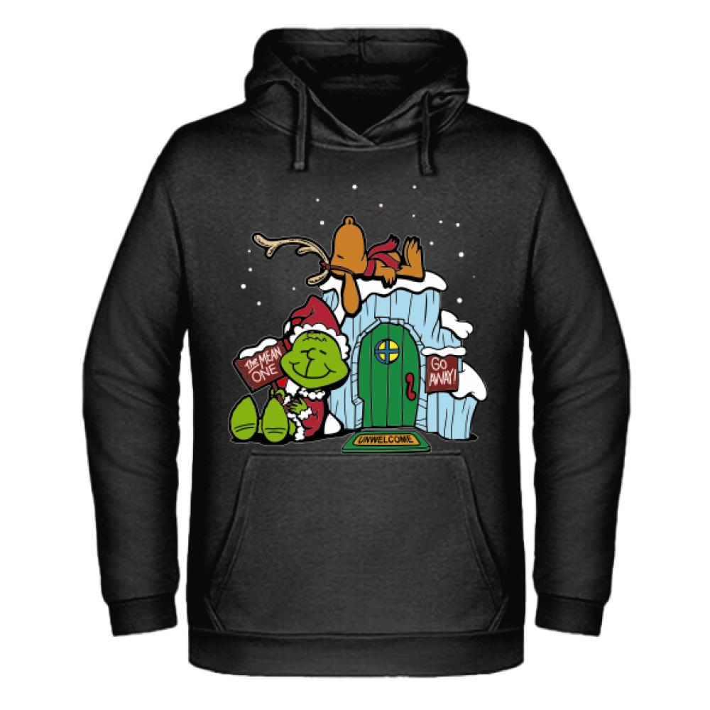 Grinch Christmas bluza męska z kapturem