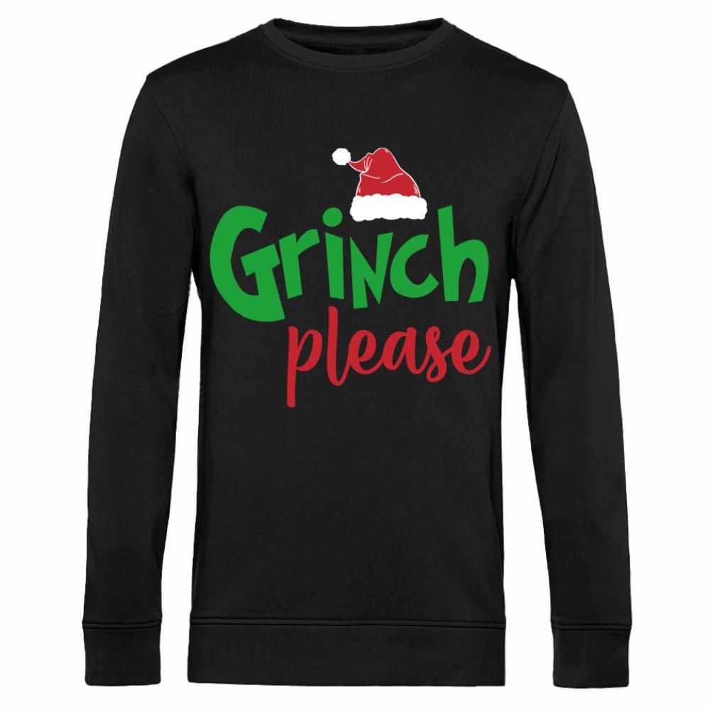 Grinch Please bluza męska bez kaptura