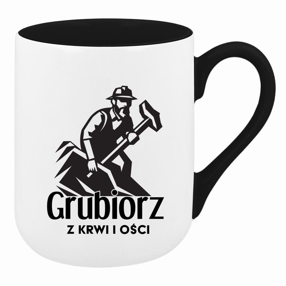 Grubiorz z krwi i ości kubek coffee kolor limonka
