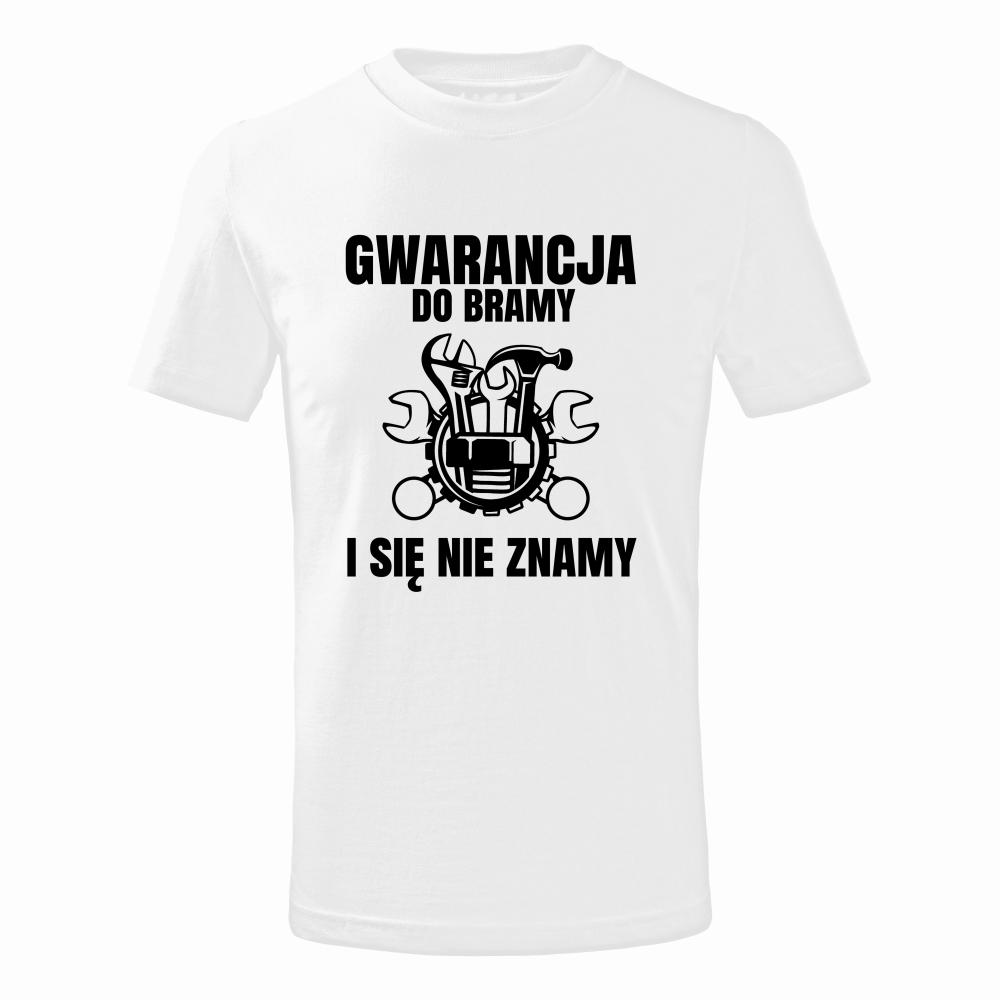 GWARANCJA DO BRAMY NIE ZNAMY koszulka męska