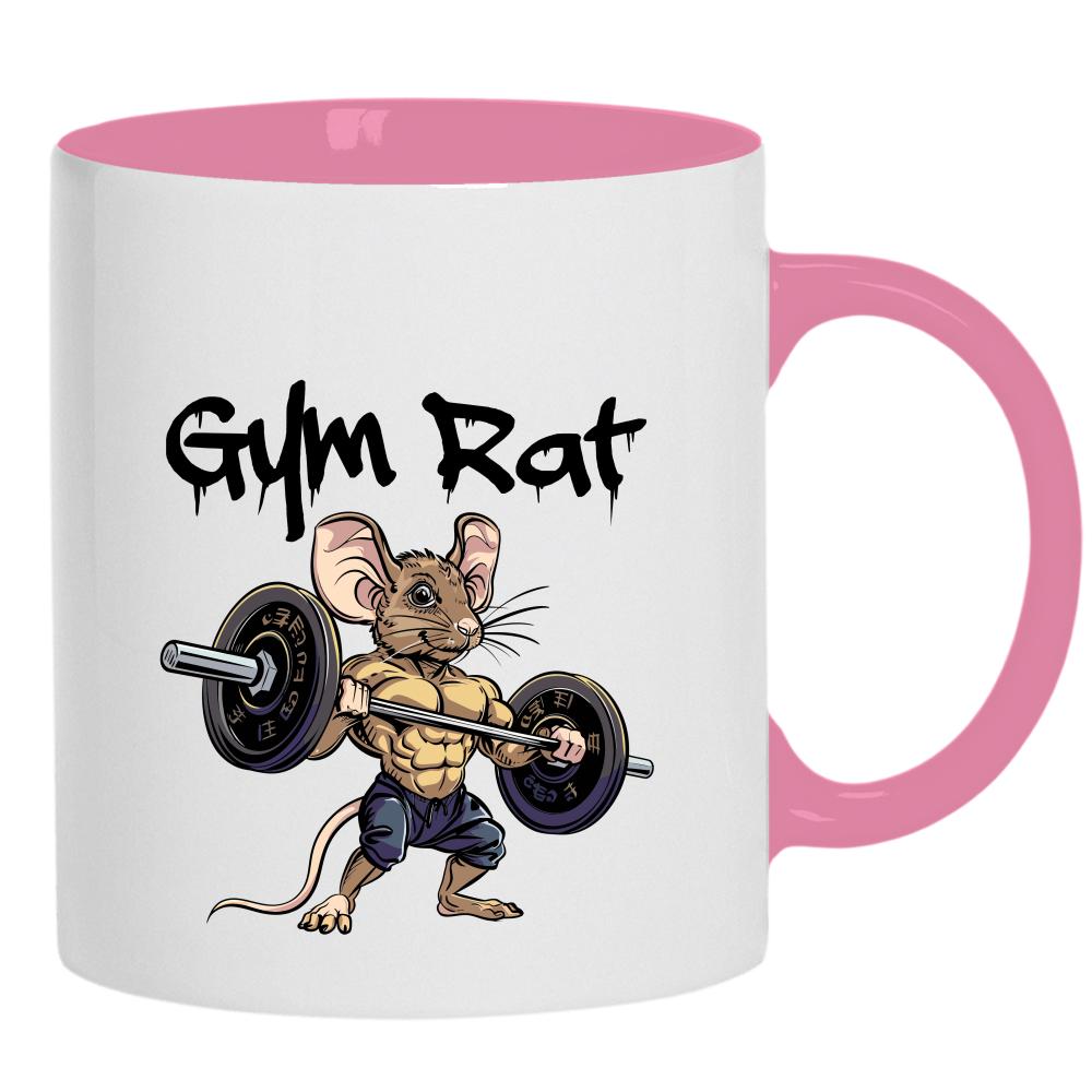 Gym Rat kubek ucho kolor kolor różowy