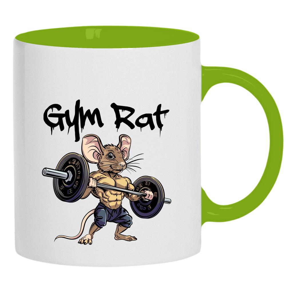 Gym Rat kubek ucho kolor kolor zielony