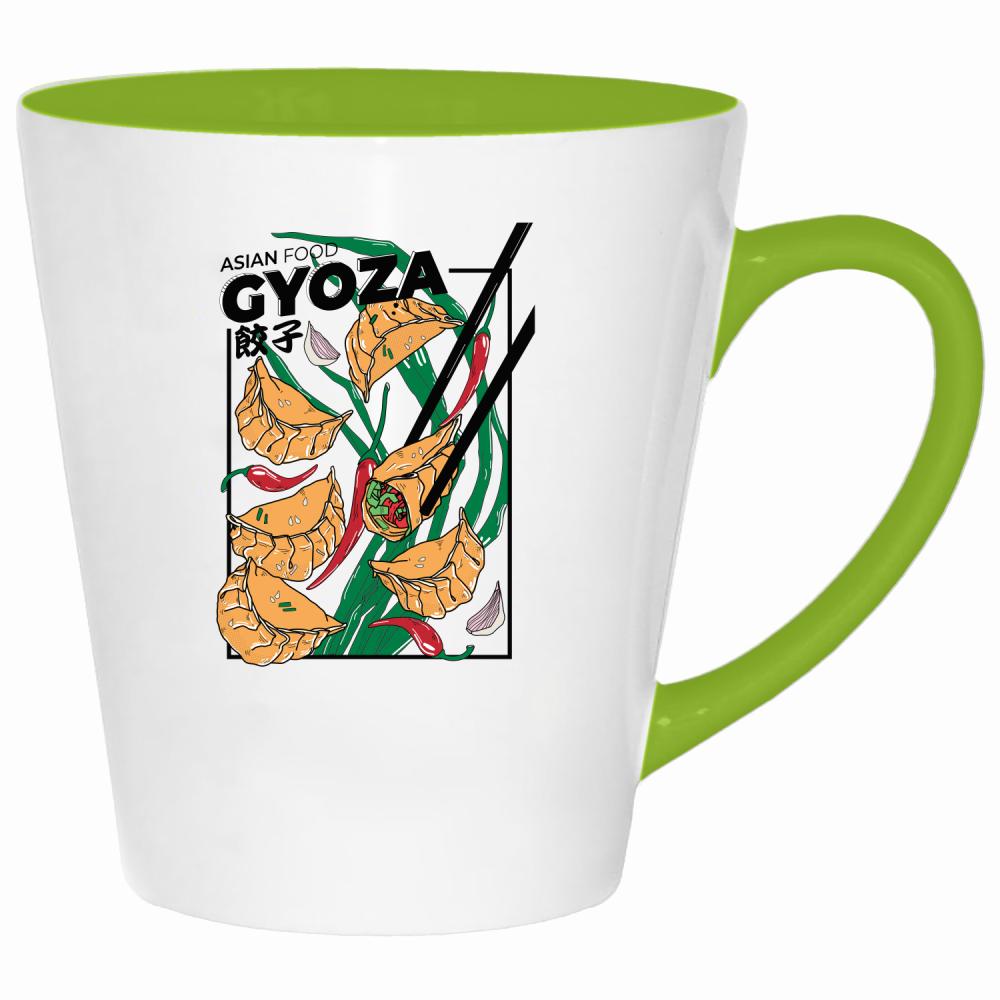 Gyoza kubek latte kolor limonka