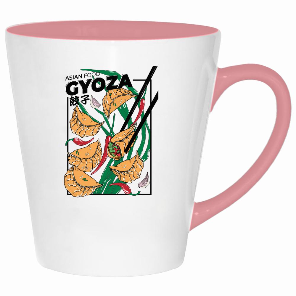 Gyoza kubek latte kolor pink