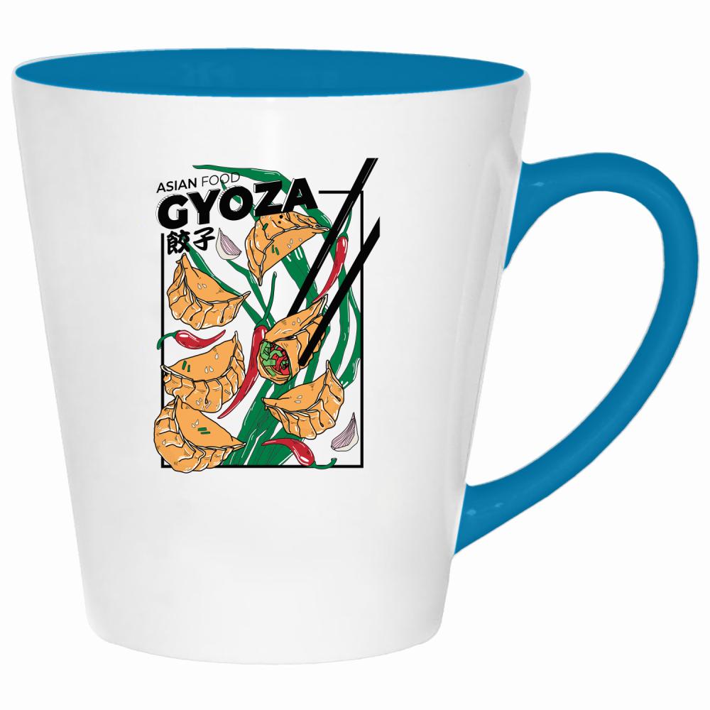 Gyoza kubek latte kolor turkus