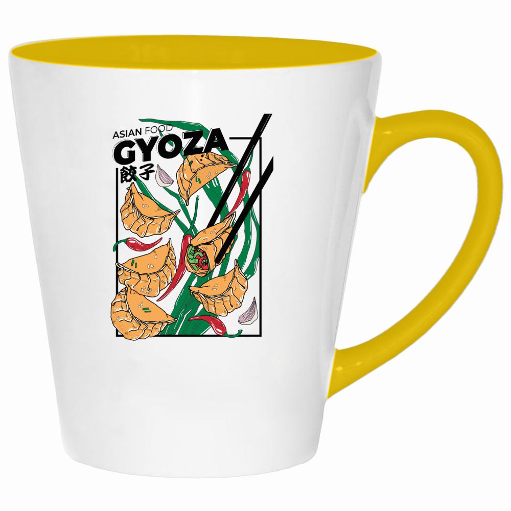 Gyoza kubek latte kolor żółtyy