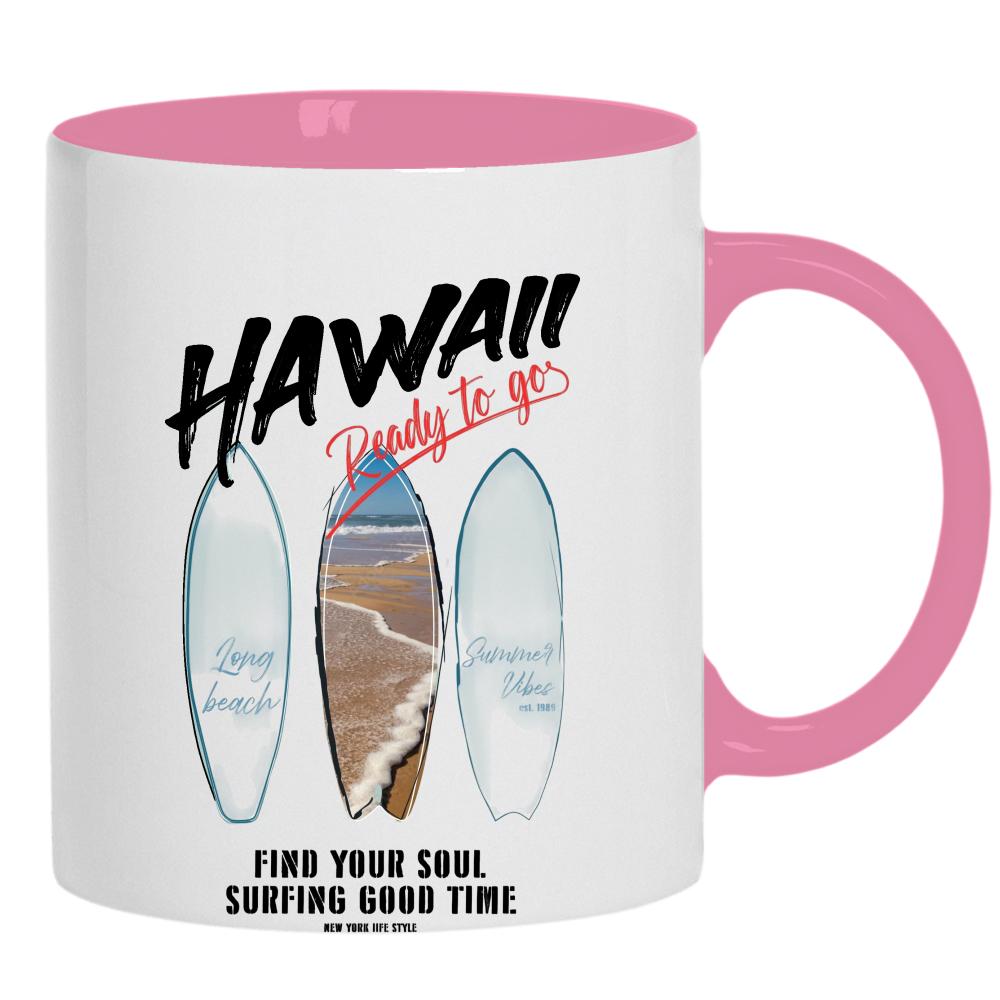 Hawaii Ready to go kubek ucho kolor kolor różowy