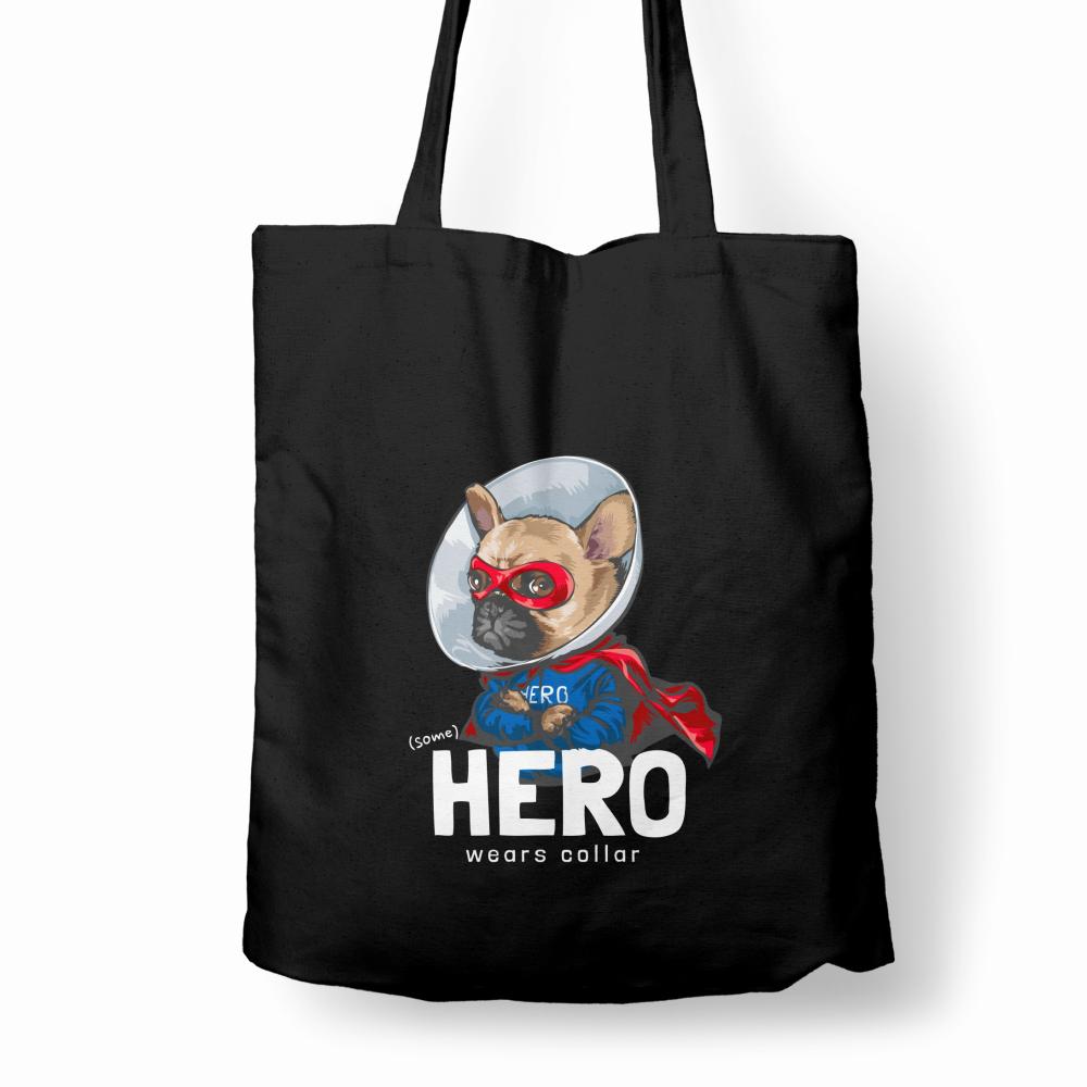 Hero Wears Collar torba bawełniana