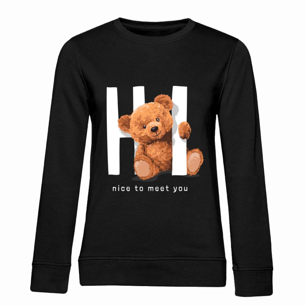 Hi Nice to Meet You bluza damska bez kaptura