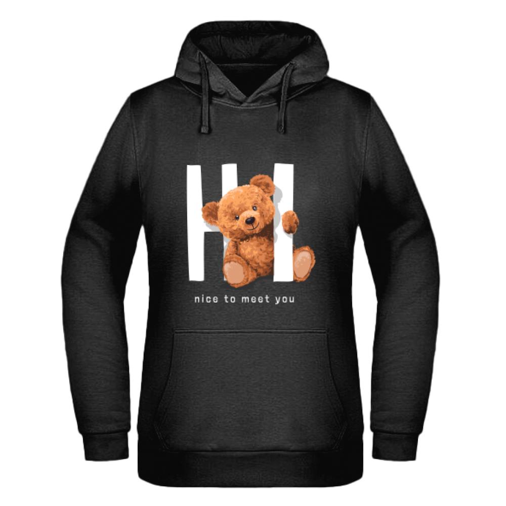 Hi Nice to Meet You bluza damska z kapturem