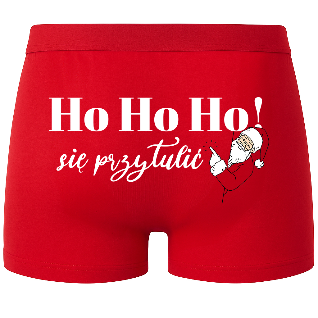 Ho Ho Ho się przytulić bokserki męskie