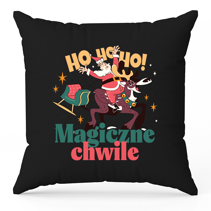 Ho Ho Magiczne chwile poduszka kolor czarny