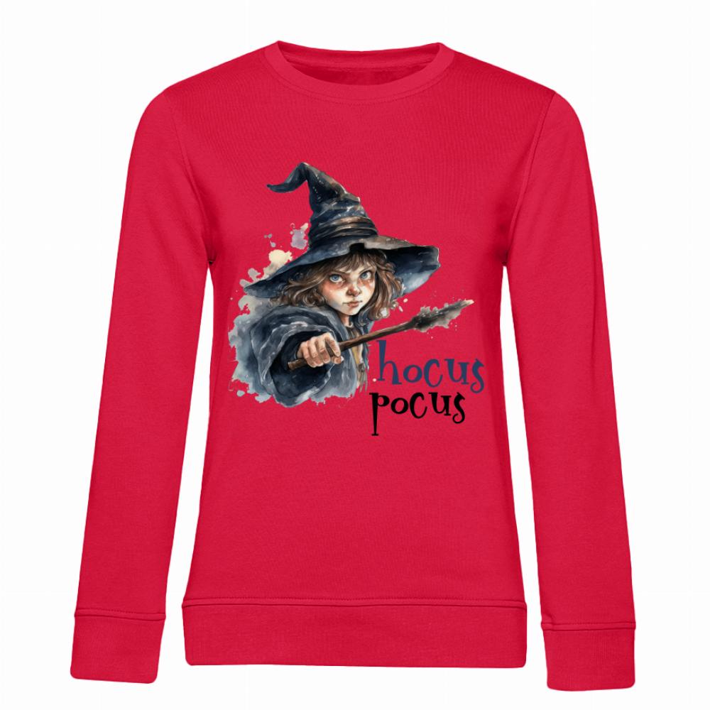 Hocus Pocus – niech zacznie się magia! bluza damska bez kaptura kolor czerwony