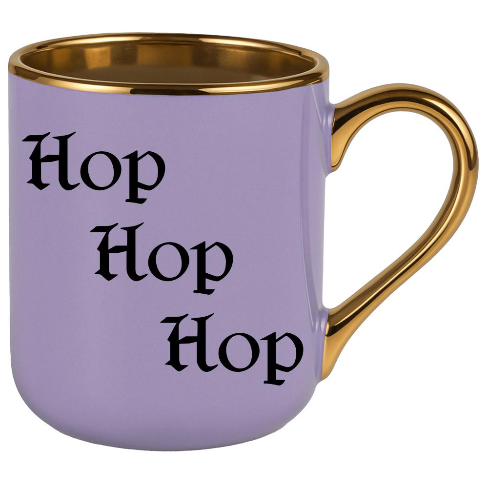 hop, hop, hop kubek elegant fioletowy kolor turkusowy