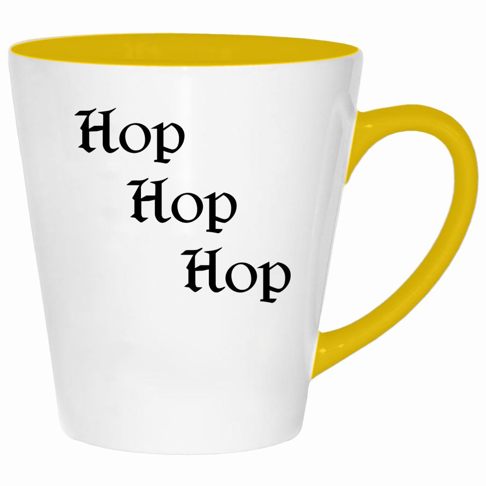 hop, hop, hop kubek latte kolor żółtyy