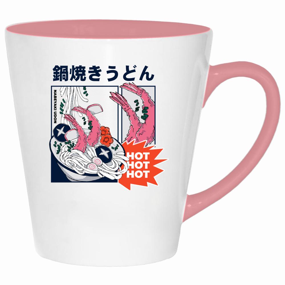 Hot Ramen kubek latte kolor pink