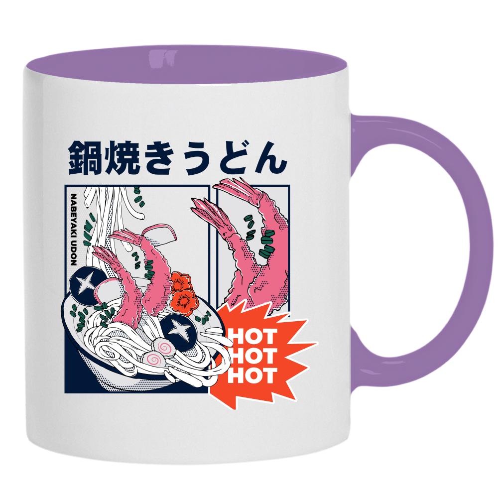 Hot Ramen kubek ucho kolor kolor jasnofioletowy