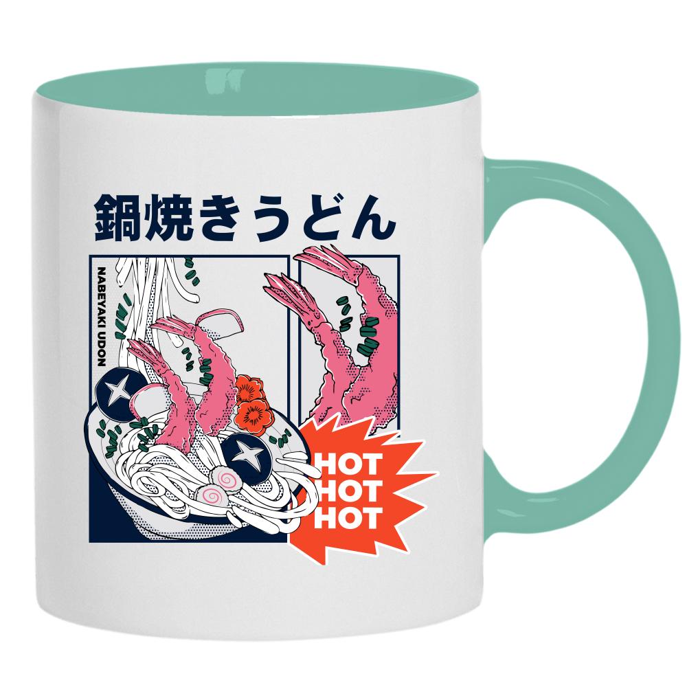 Hot Ramen kubek ucho kolor kolor miętowo zielony