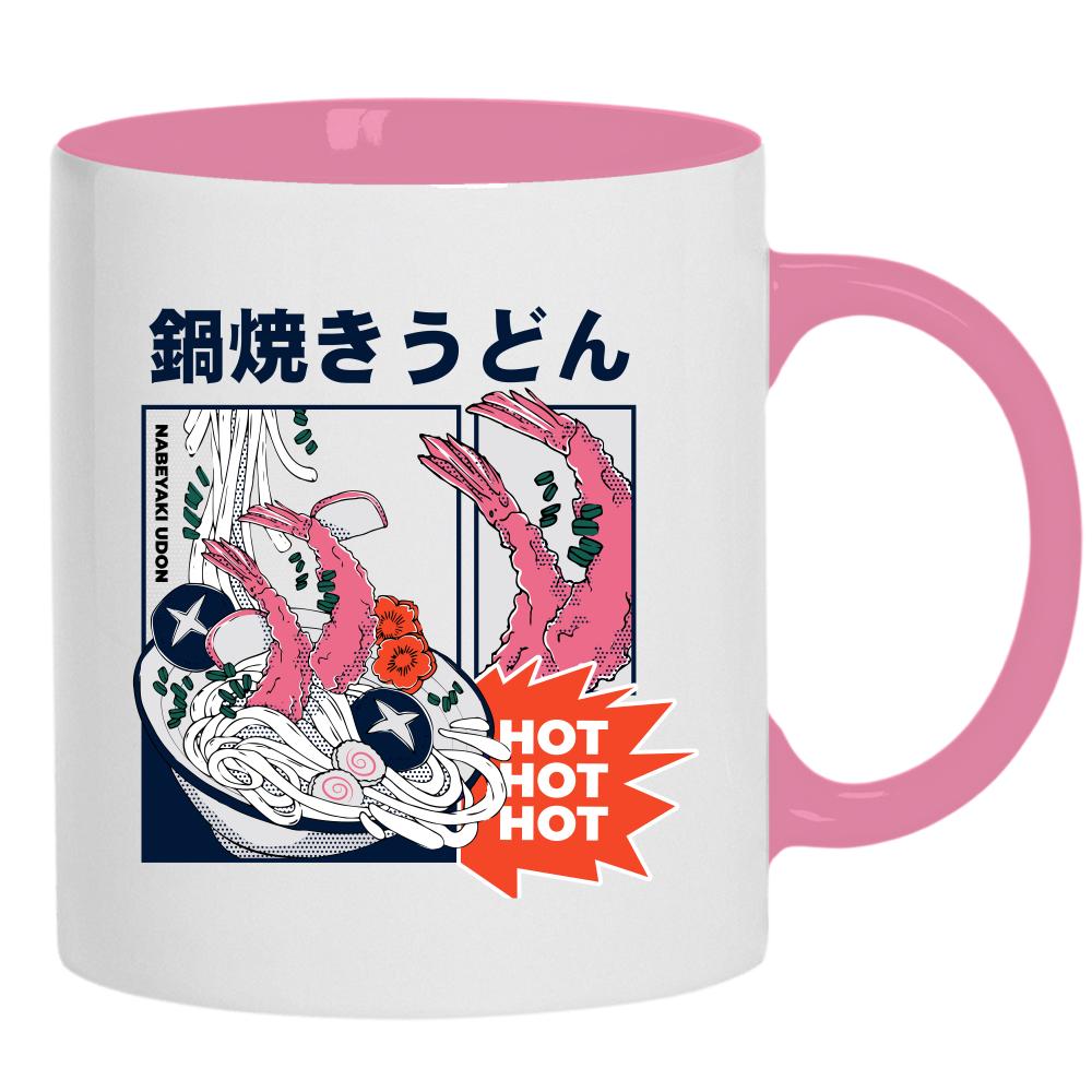 Hot Ramen kubek ucho kolor kolor różowy