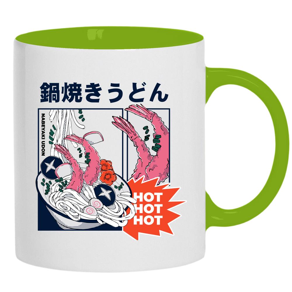 Hot Ramen kubek ucho kolor kolor zielony