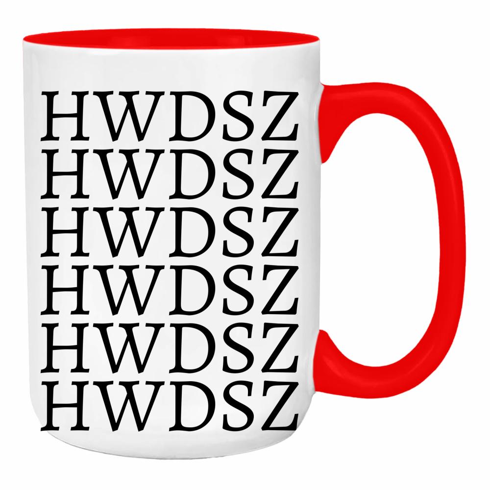 HWDSZ duży kubek ucho kolor kolor red